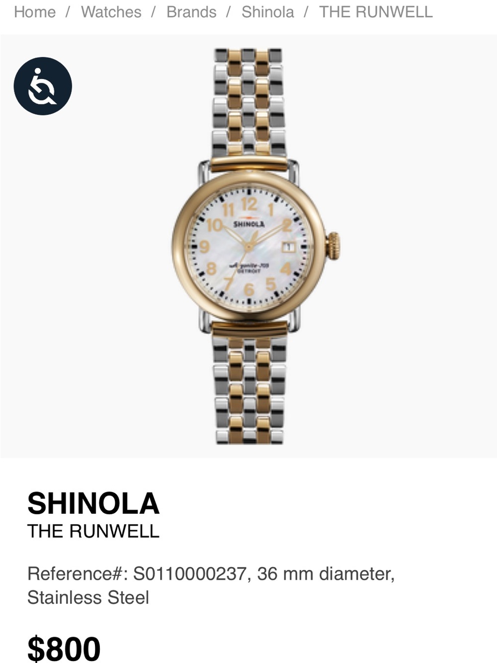 Watch Band Links with Nordstrom Tag